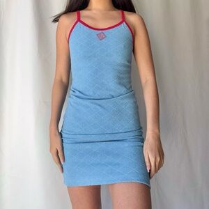 CNCPTS Diamond Terry Dress in Blue